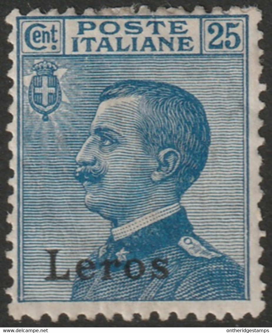 Italy Aegean Lero 1912 Sc 6 Egeo Sa 5 MH* Disturbed Gum - Ägäis (Lero)