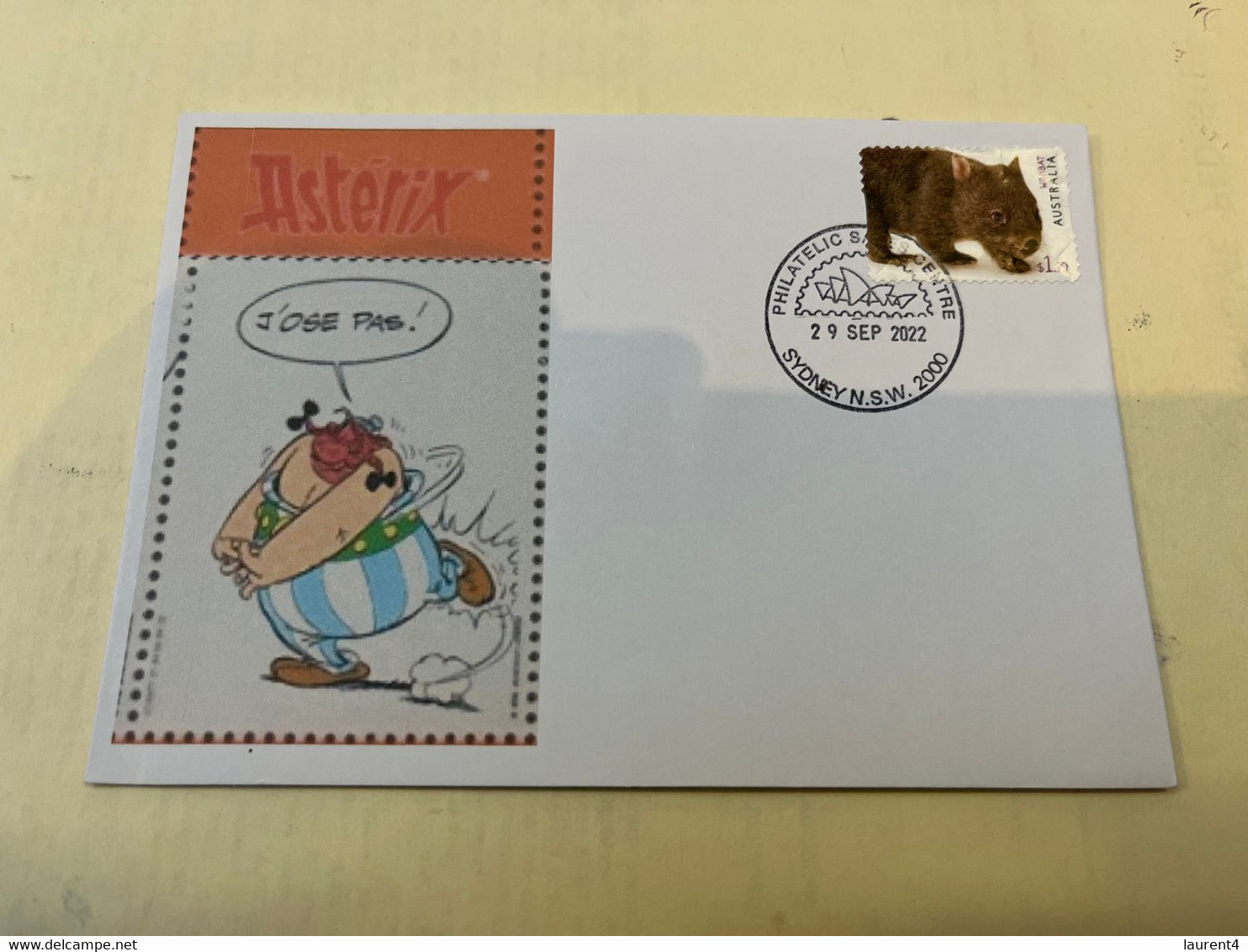 (1 L 52) Asterix  - (Obelix J'ose Pas) !  $ 1.10 - Wombat Stamp - Andere & Zonder Classificatie