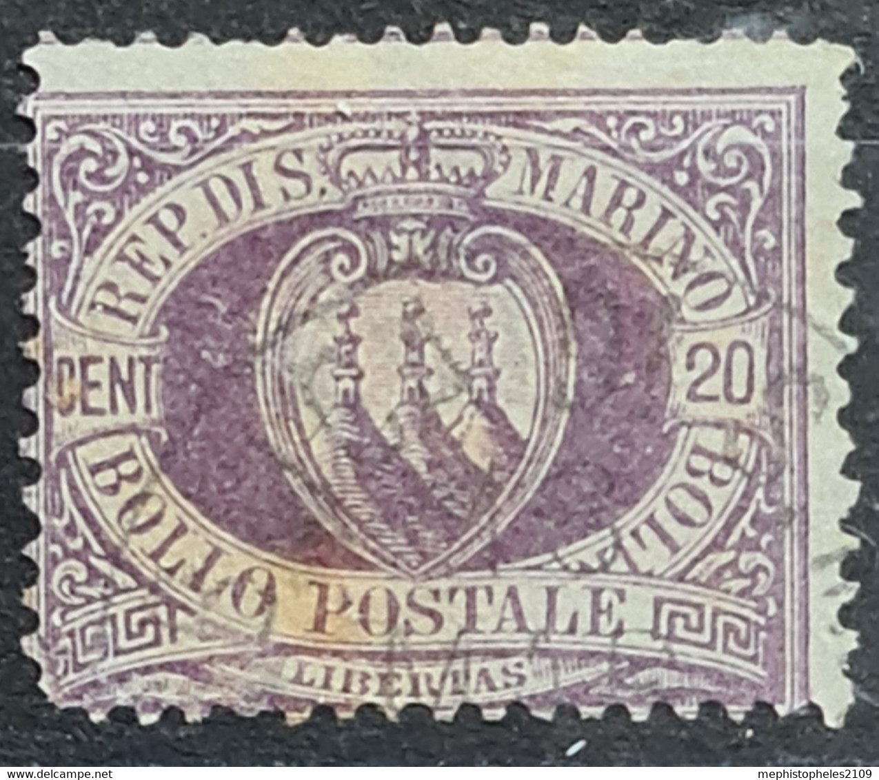 SAN MARINO 1895 - Canceled - Sc# 12 - Gebruikt