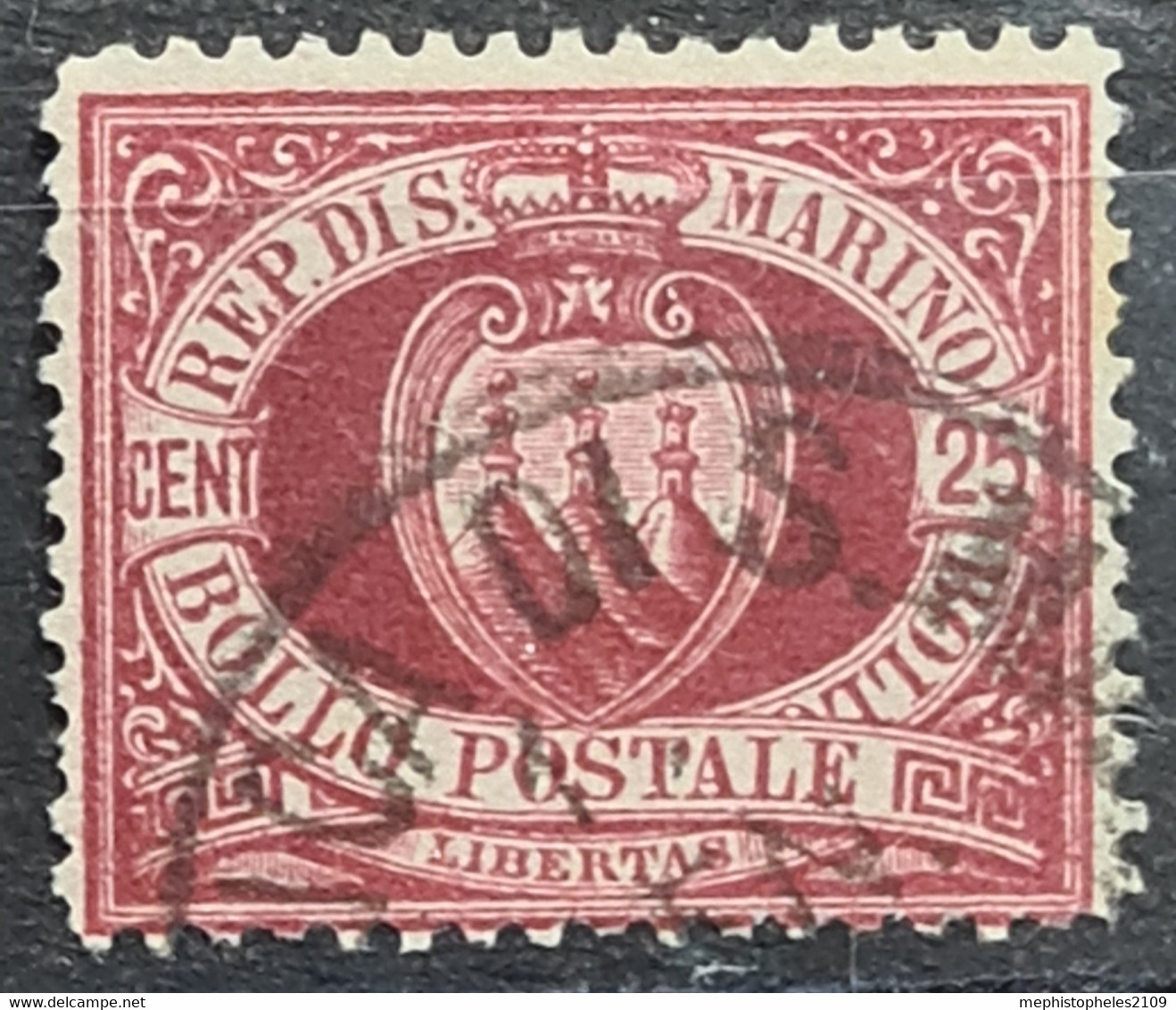 SAN MARINO 1895 - Canceled - Sc# 13 - Gebruikt