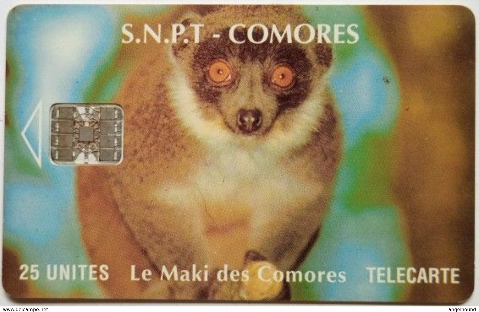 Comoros 25 Units " Le Maki Des Comores  ( SC7 Without Moreno Logo ) " - Komoren