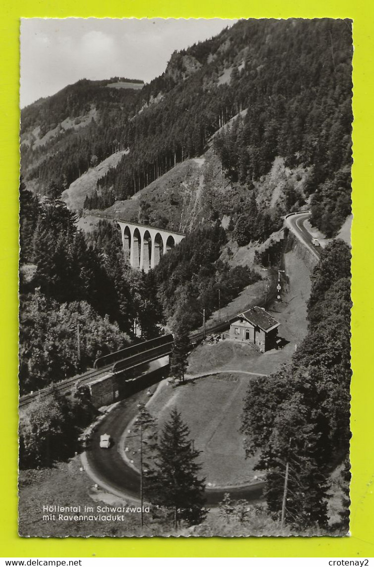 Bade Wurtemberg Freiburg Höllental Im Schwarzwald Mit Ravennaviadukt Auto Voie Ferrée Pont Viaduc Signal VOIR DOS - Höllental