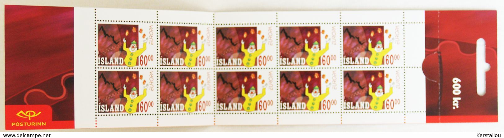 EUROPA 2002 – 2 CARNETS DE 10 TIMBRES – N° 4 Et 5 – POSTE ISLANDAISE - Booklets