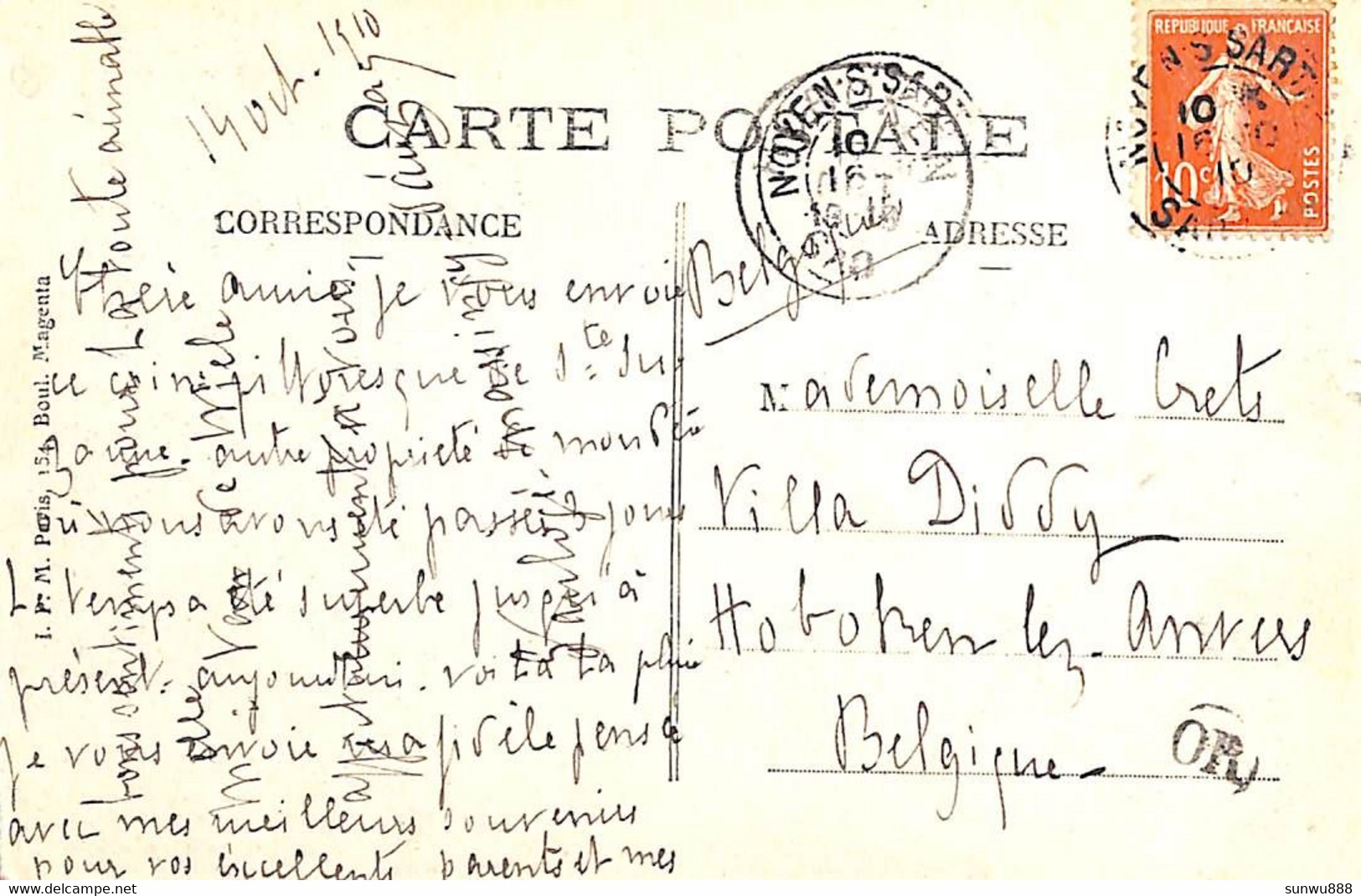 53 - Ste Suzanne - Vieux Remparts - La Porte De Fer (animée Moutons Edit Bassuel 1910) - Sainte Suzanne