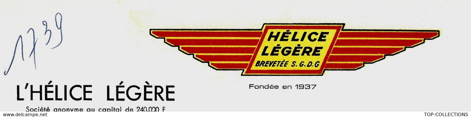 1967 HISTORIQUE AVIONS AVIATIONS L’ HELICE LEGERE  SAINT MAUR DES FOSSES REGION PARIS ET AGEN -  BOE - 1950 - ...