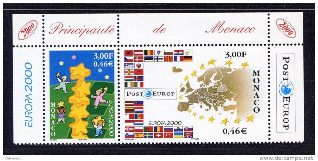 Monaco ** N° 2248/2249 -  Europa 2000 - - Andere & Zonder Classificatie