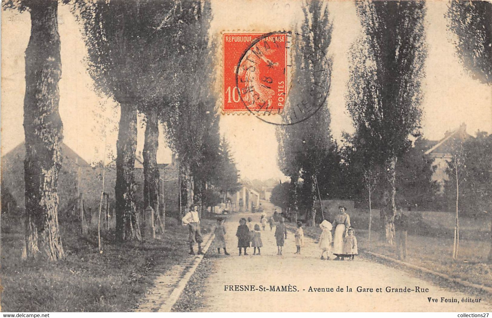 70-FRESNE-SAINT-MAMES- AVENUE DE LA GARE ET GRANDE RUE - Fresne-Saint-Mamès