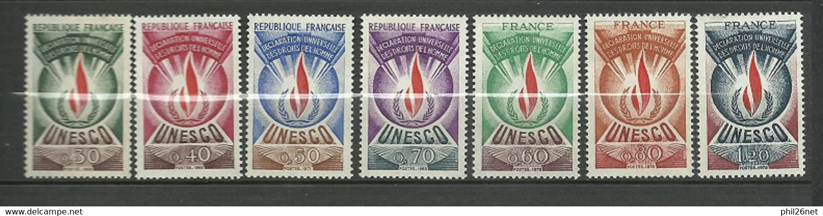 France Service   N° 39  à  45           Neufs  * *   B/TB    Voir Scans          Soldé ! ! ! - Mint/Hinged