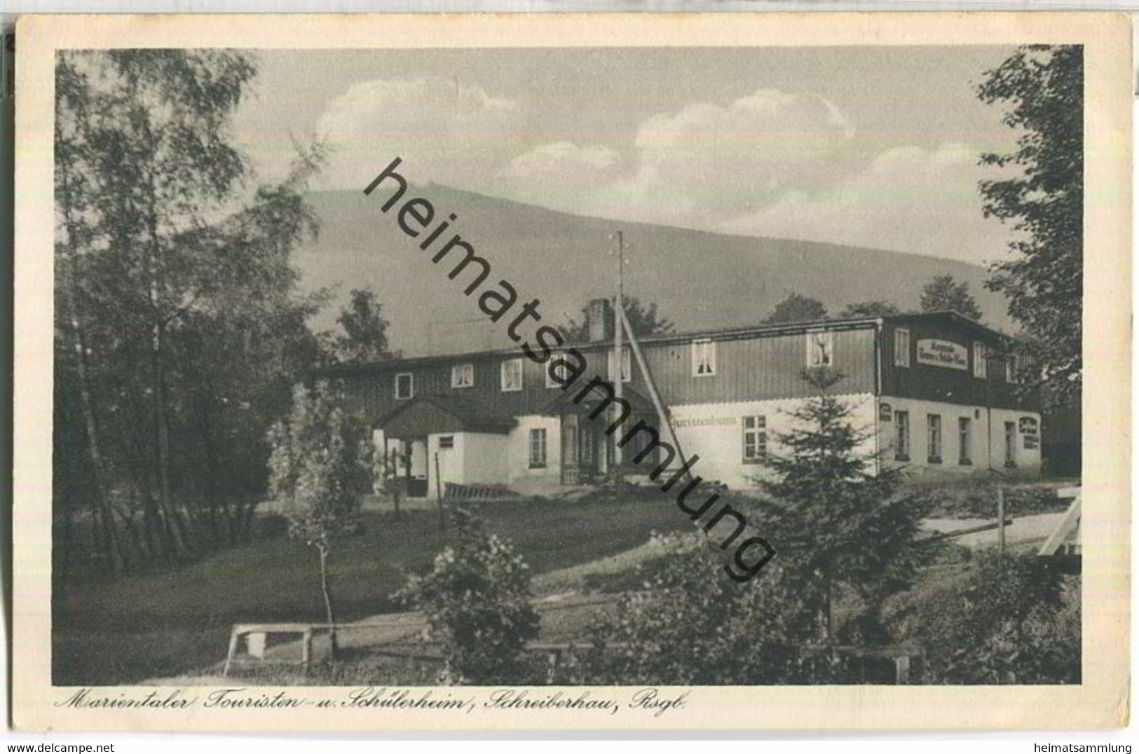 Schreiberhau - Marientaler Touristen- Und Schülerheim - Riesengebirge - Verlag  Alfred Adolph Schreiberhau - Foto-AK - Schlesien