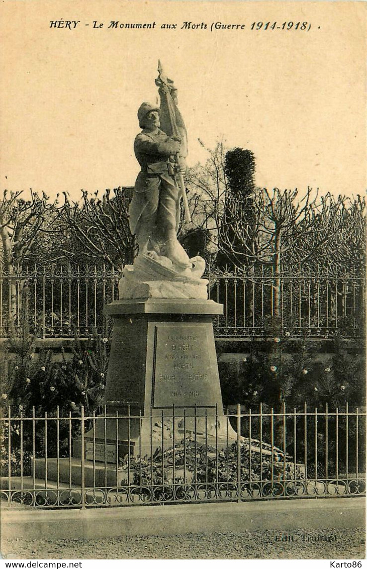 Héry * Le Monument Aux Morts , Guerre 1914 1918 - Hery
