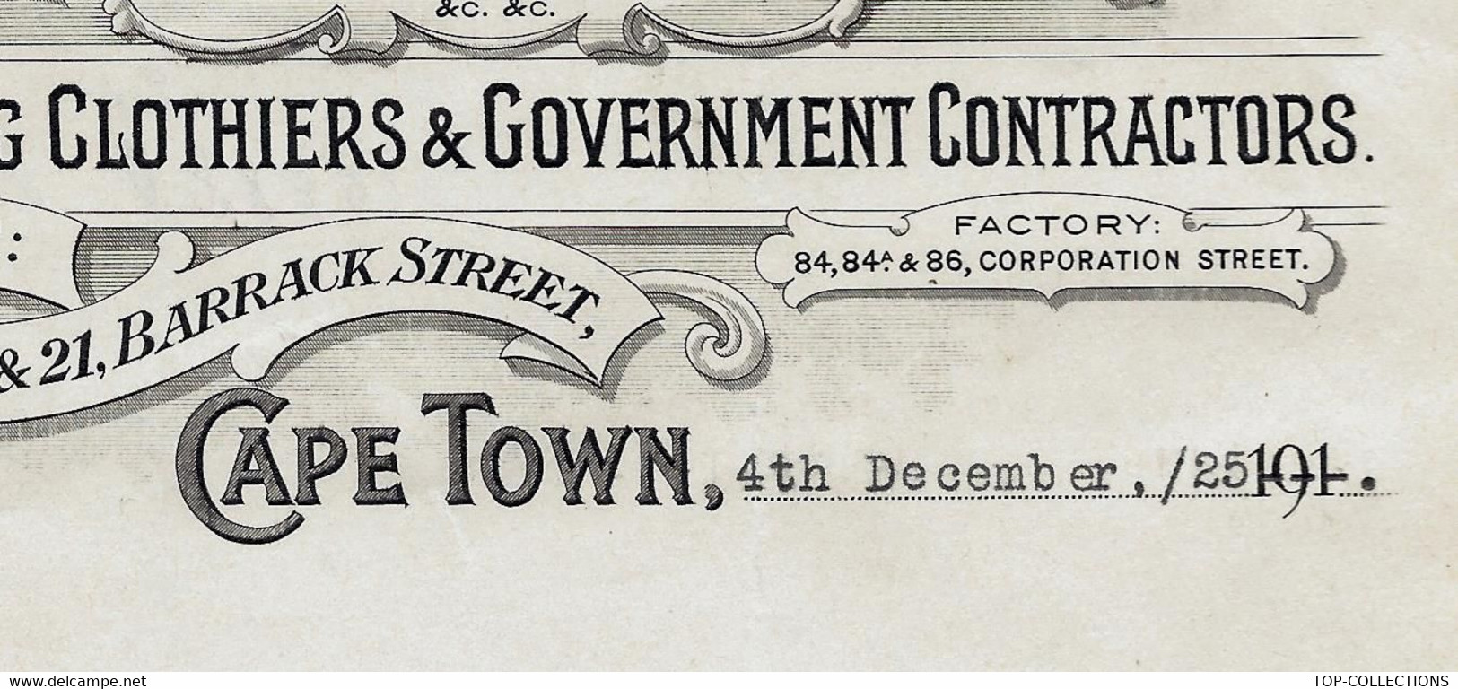 1924 Cape Town  Le Cap Afrique Du Sud   ENTETE The African Clothing Factory  LETTRE COMMERCALE SUR  BEAU PAPIER RECHERCH - Andere & Zonder Classificatie