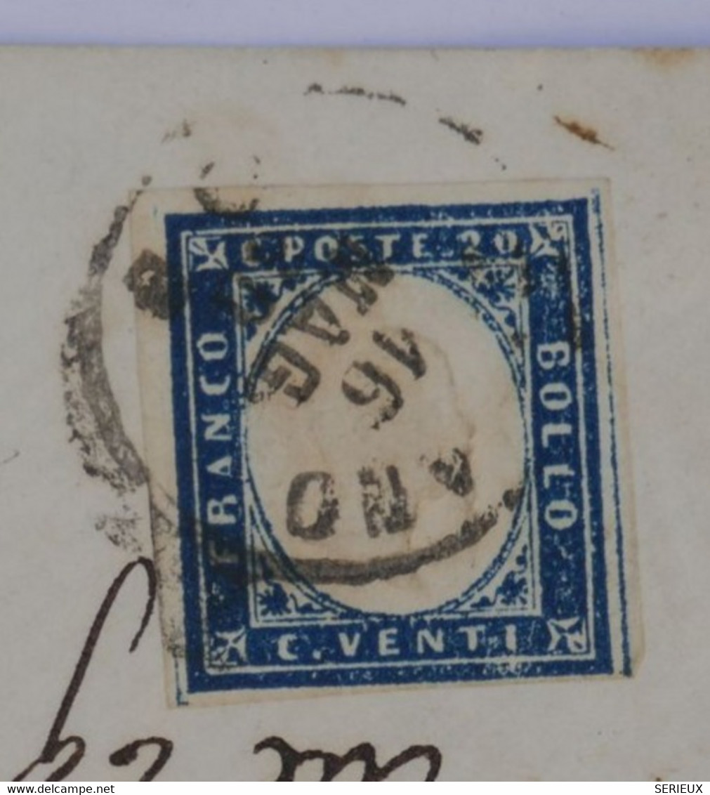 BF10 ITALIA  BELLA LETTERA  RR 1860 MILANO A ROATO +20C  BLEU  +AFFRANC. INTERESSANT   ++ - Ohne Zuordnung