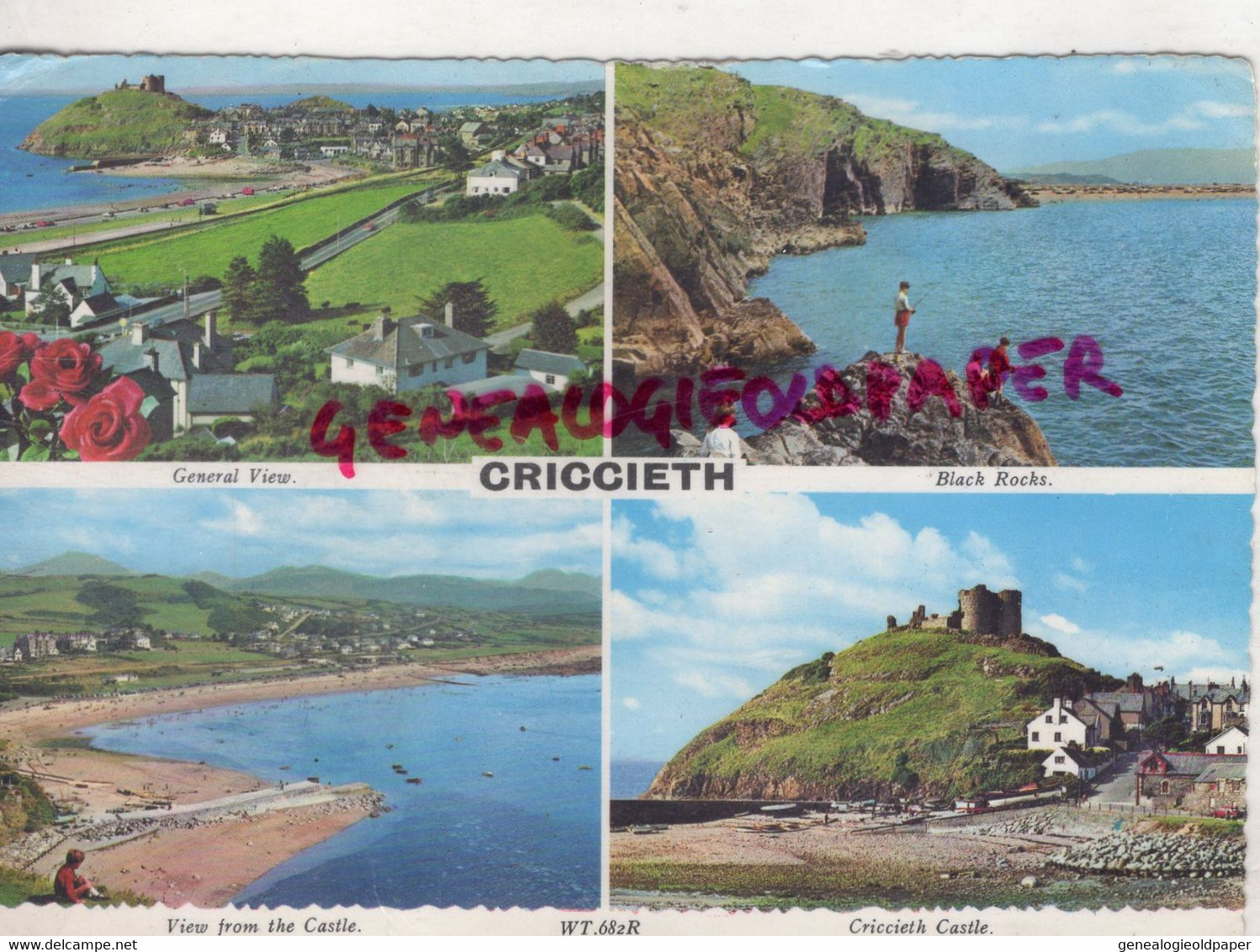 ROYAUME UNI - PAYS DE GALLES - CRICCIETH- BLACK ROCKS- VIEW FROM THE CASTLE- - Caernarvonshire