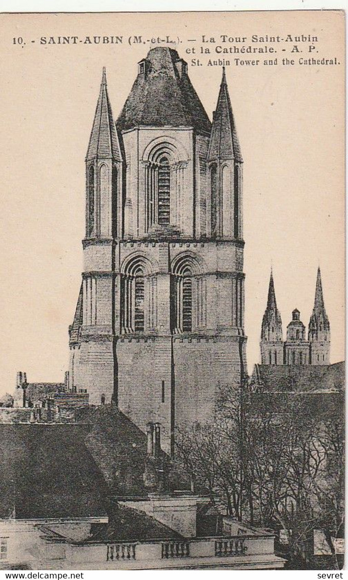 ANGERS. - La Tour Saint-Aubin Et La Cathédrale - Angers