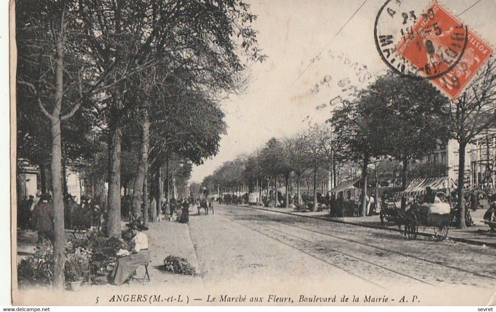 ANGERS. -  Le Marché Aux Fleurs, Boulevard De La Mairie - Angers