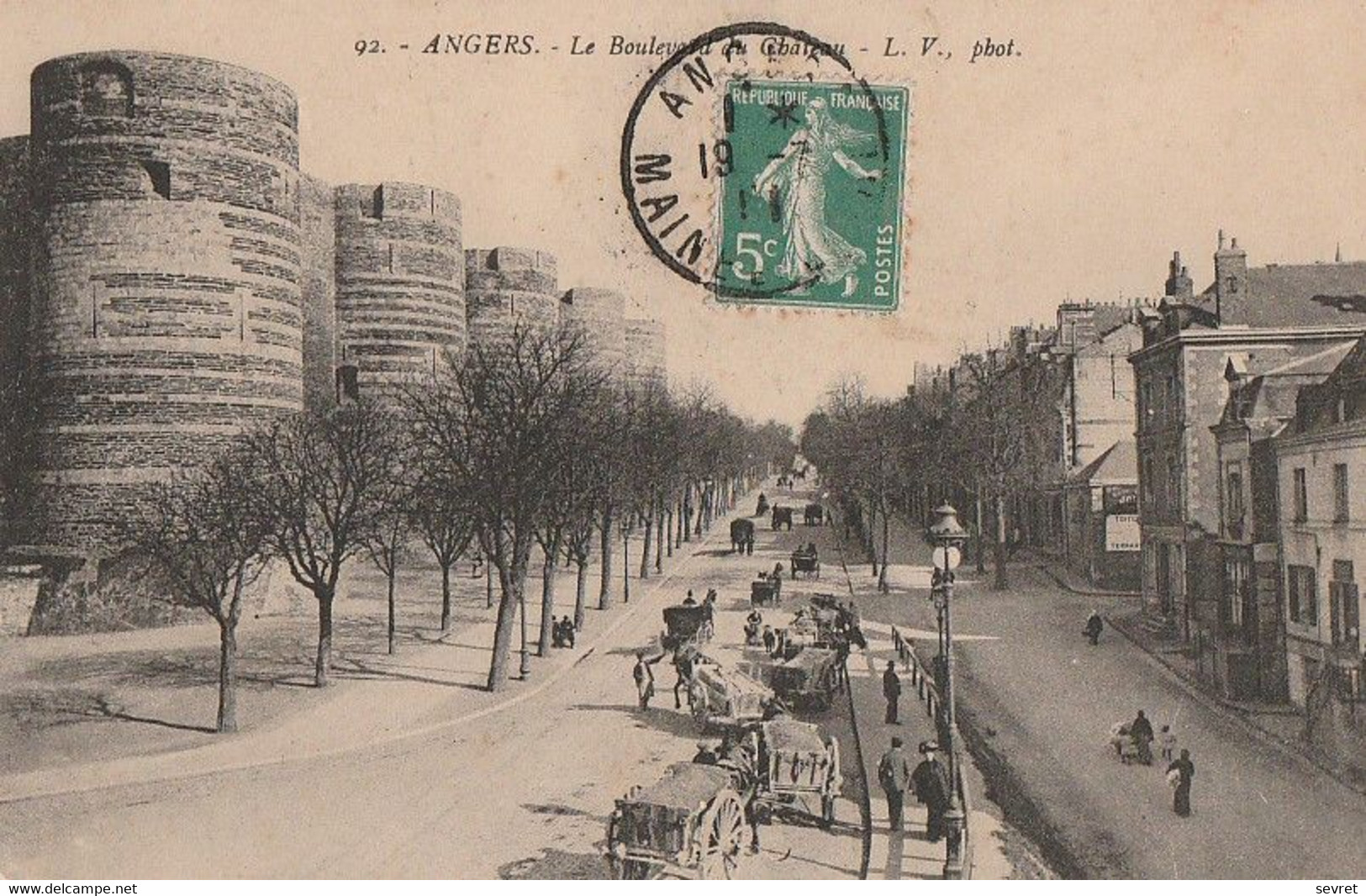 ANGERS. - Le Boulevard Du Château - Angers