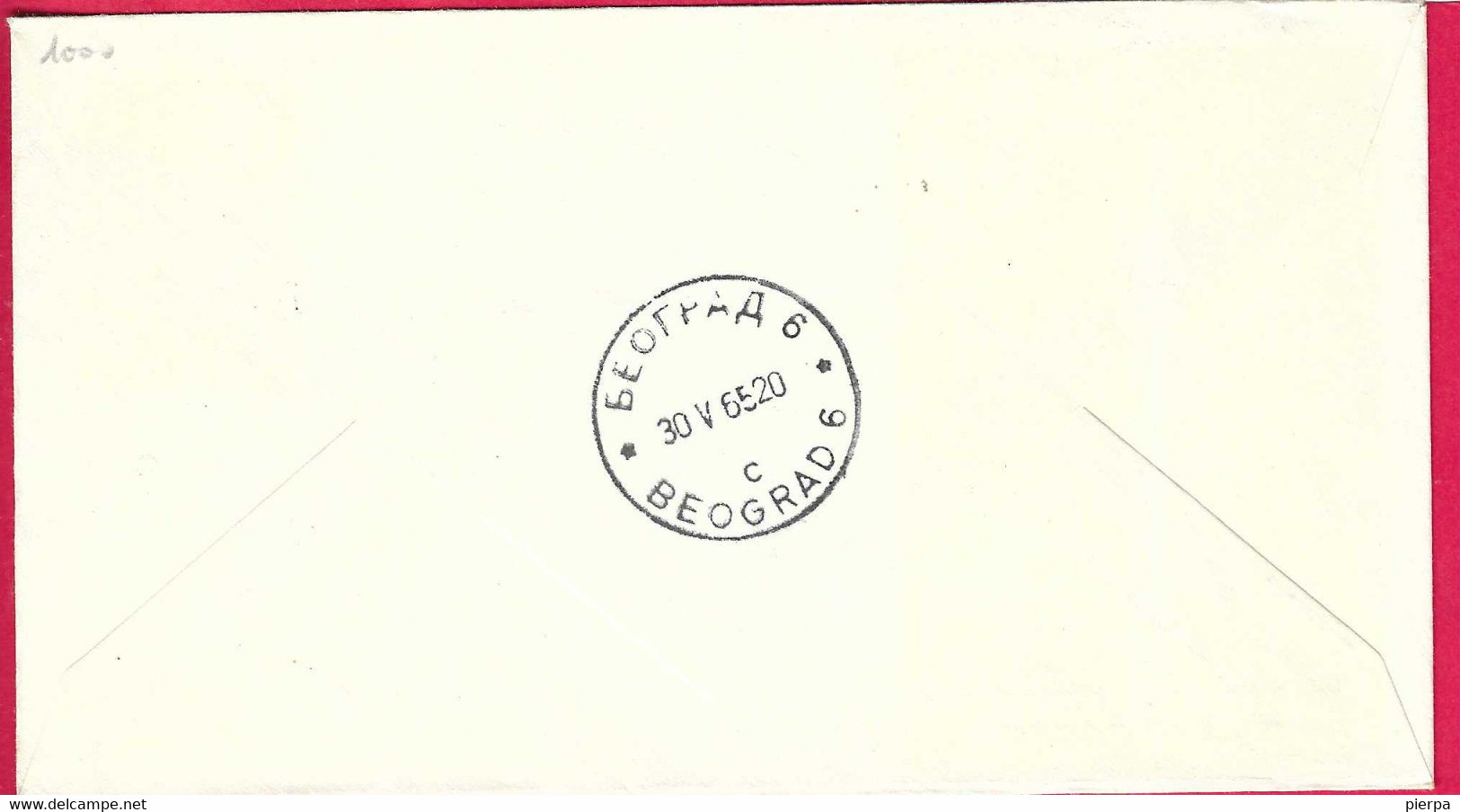 JUGOSLAVIA - POSTA RAZZO - BEOGRAD * 30.V.65* SU BUSTA UFFICIALE - Airmail