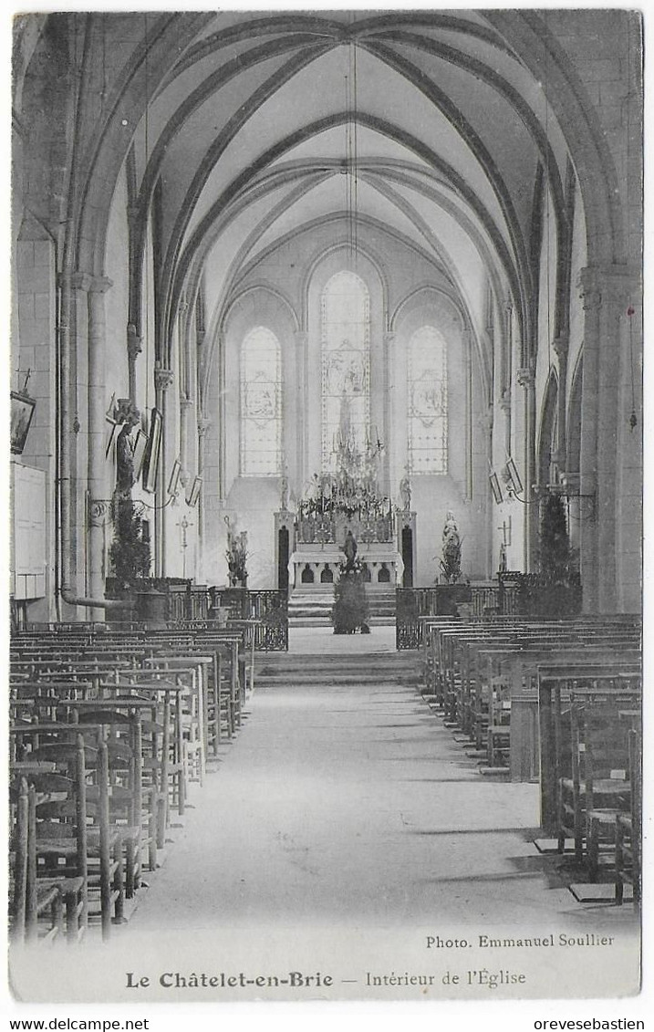 CPA - LE CHATELET EN BRIE - INTERIEUR DE L'EGLISE - Le Chatelet En Brie