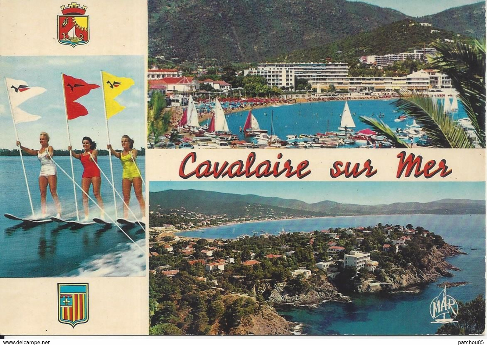 CPM  France   83  Var   Cavalaire Sur Mer  Vue Multiple 2 Vues Avec 2 Blasons - Cavalaire-sur-Mer