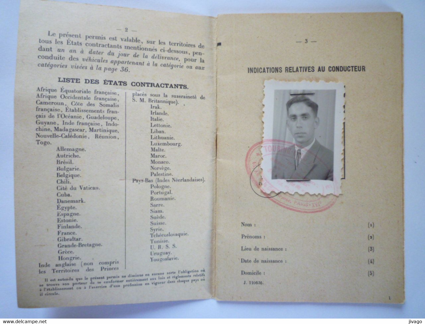 TI - 2022 - 139  PERMIS INTERNATIONAL De CONDUIRE   1953  XXX - Non Classés