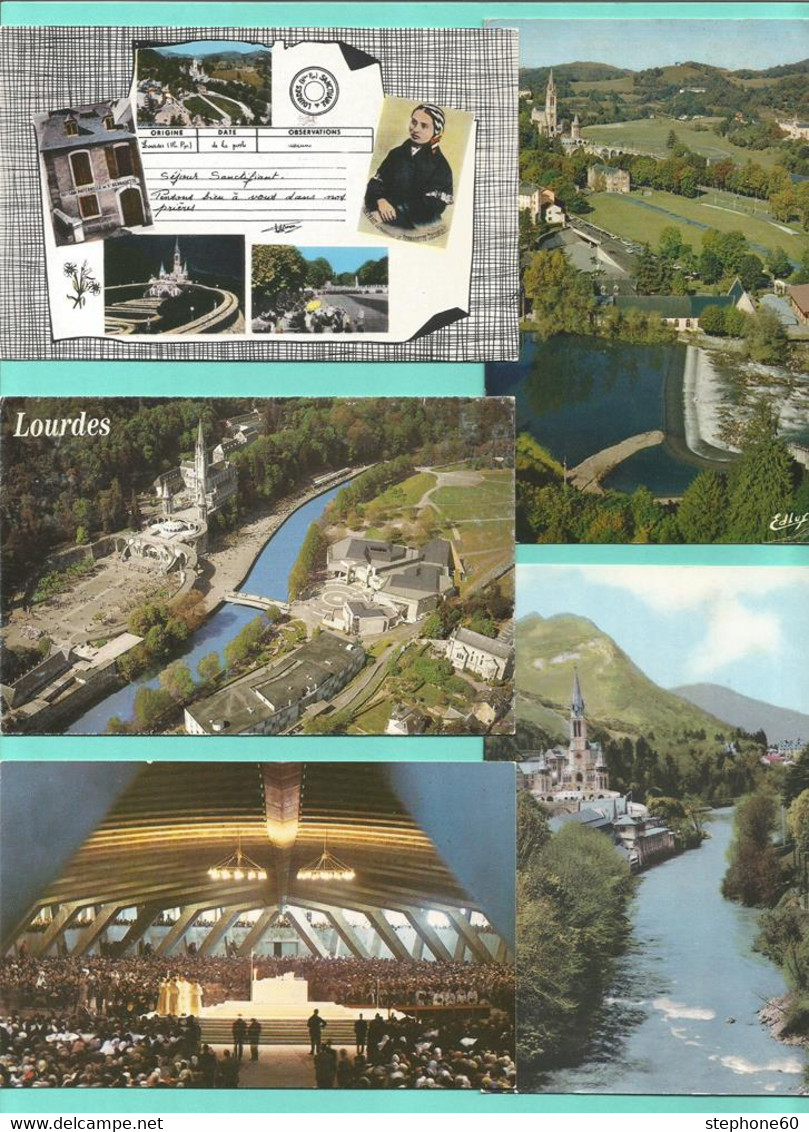 1lo - A571 LOURDES - Gros Lot 800 CPM - CPSM Dont 400 Format 10/15 Et 400 Format CPA - 500 Postcards Min.