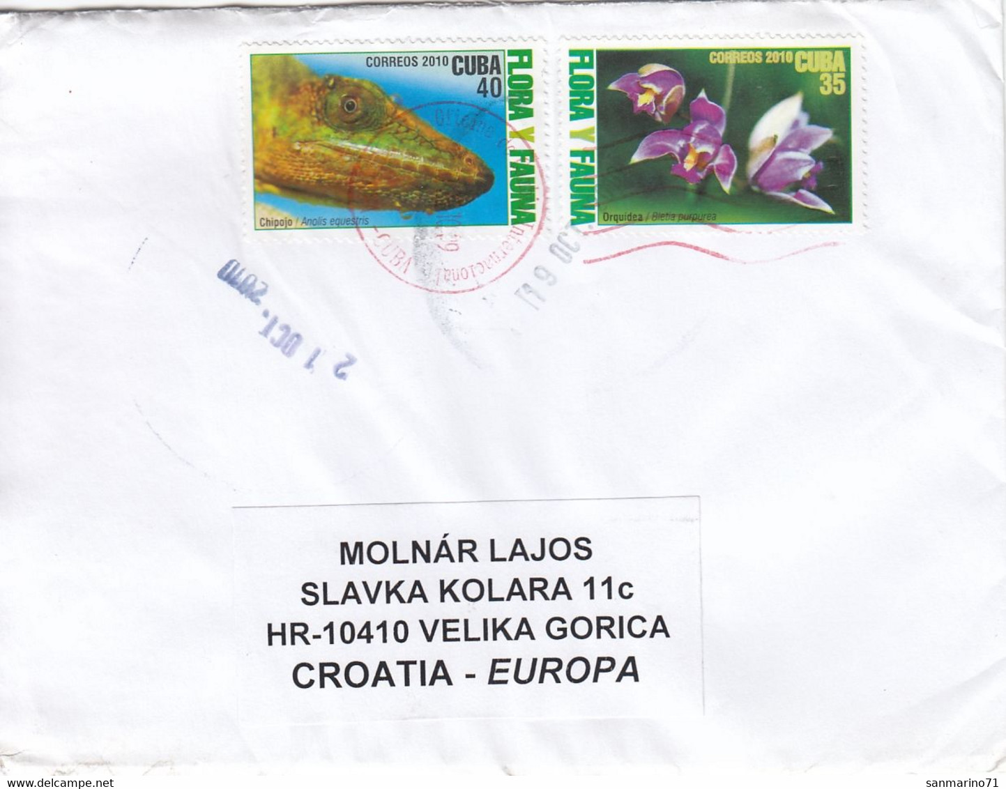 CUBA Cover Letter 237,box M - Storia Postale