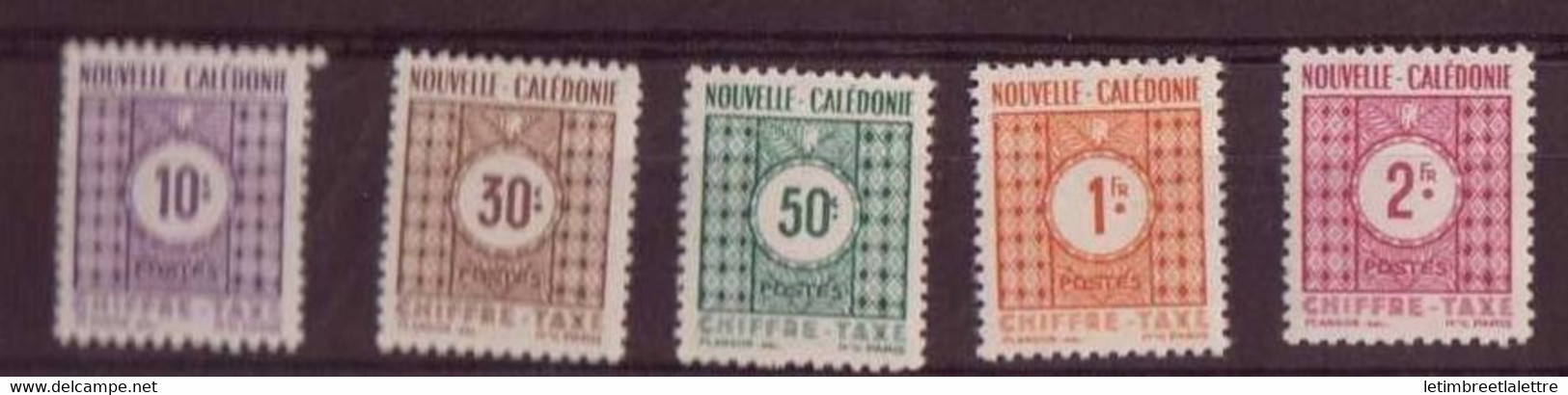 ⭐ Nouvelle Calédonie - Taxe - YT N° 39 à 43 ** - Neuf Sans Charnière ⭐ - Postage Due