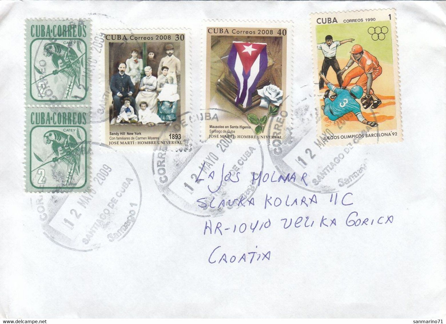 CUBA Cover Letter 239,box M - Lettres & Documents