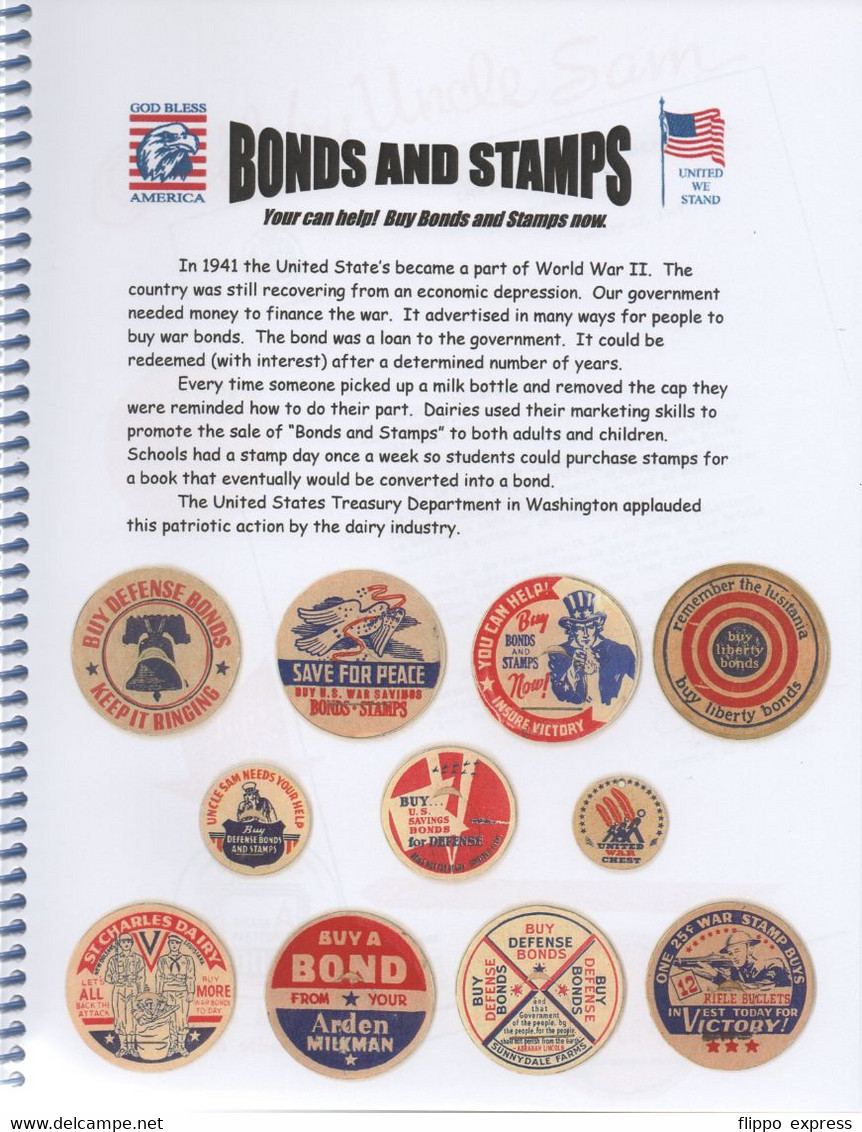 USA, Book Patriotic Milk Caps, By Betty Strother, 43 Pp. - Themengebiet Sammeln