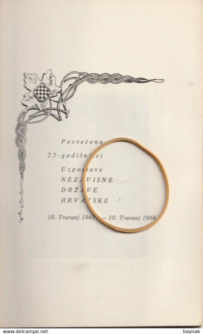 CROATIA - NDH, NEZAVISNA DRZ. HRV. --  Dr STJEPAN HEFER:  SLOBODA I PRAVO SAMOODREDJENJA TAKODJE  -  USTASHA  EMIGRATION - Andere & Zonder Classificatie