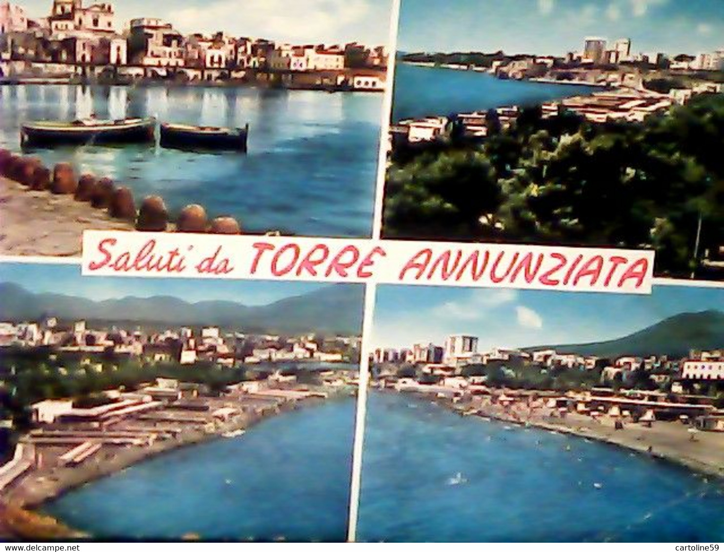 SALUTI DA TORRE ANNUNZIATA Napoli VEDUTE BV1962  IW2165 - Torre Annunziata