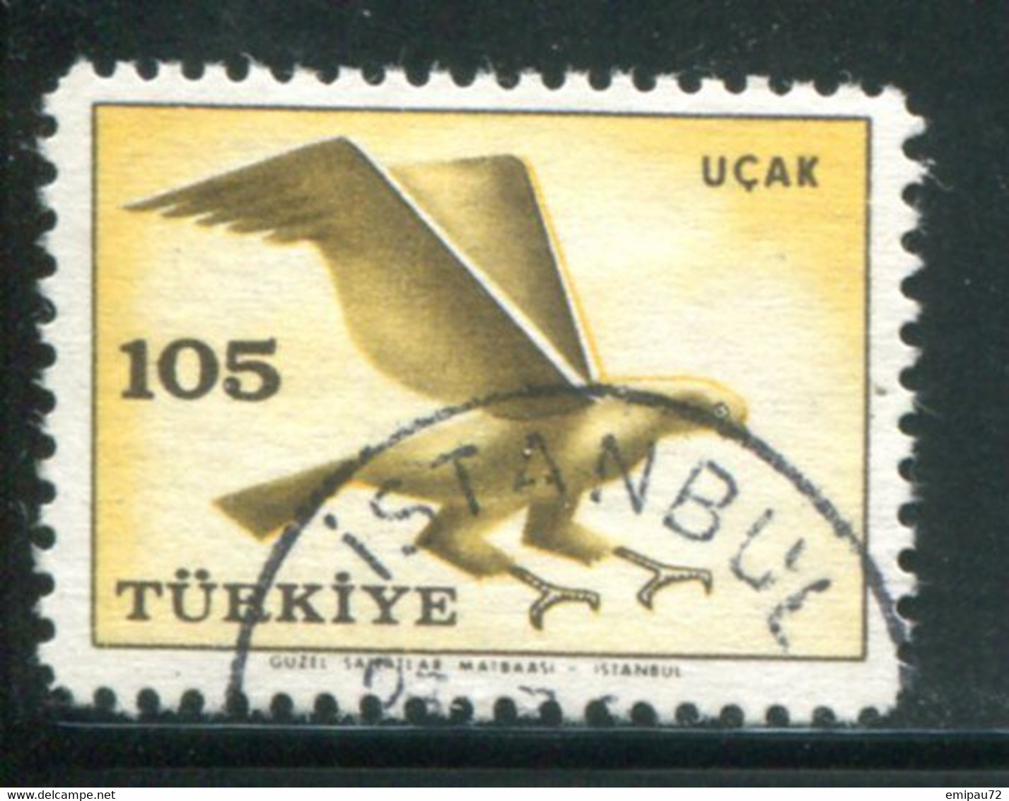 TURQUIE- P.A Y&T N°42- Oblitéré - Corréo Aéreo