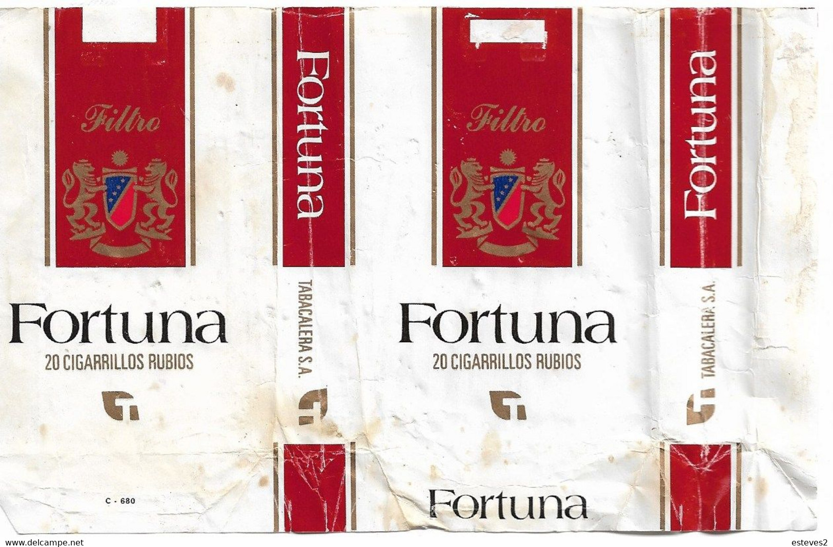 Spain  , FORTUNA  Empty Tobacco Paper Pack - Contenitori Di Tabacco (vuoti)