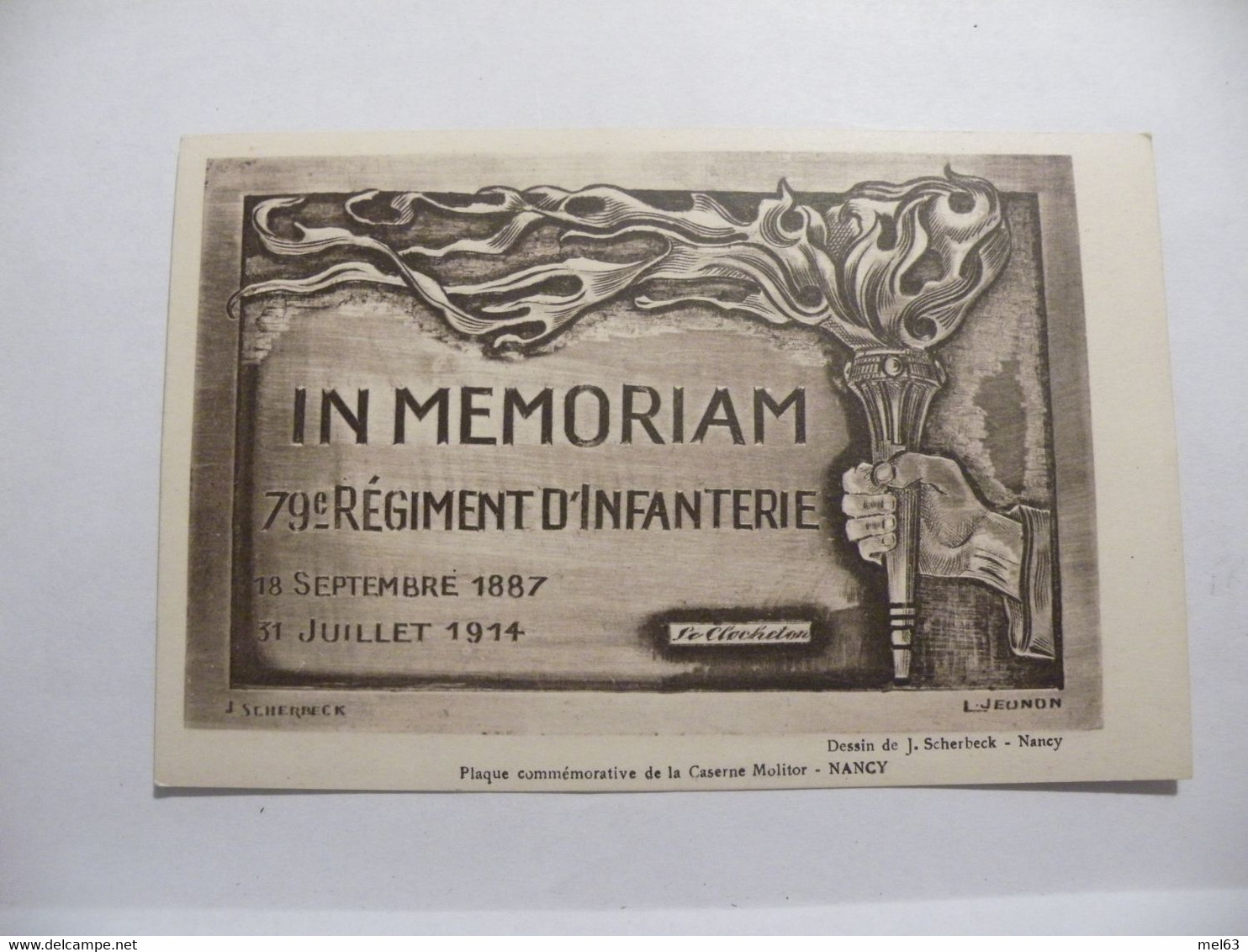 A512. CPA. MILITARIA. 14-18. IN MEMORIAM. 79e-REGIMENT D'INFANTERIE. Beau Plan . Non Ecrite - Guerra 1914-18