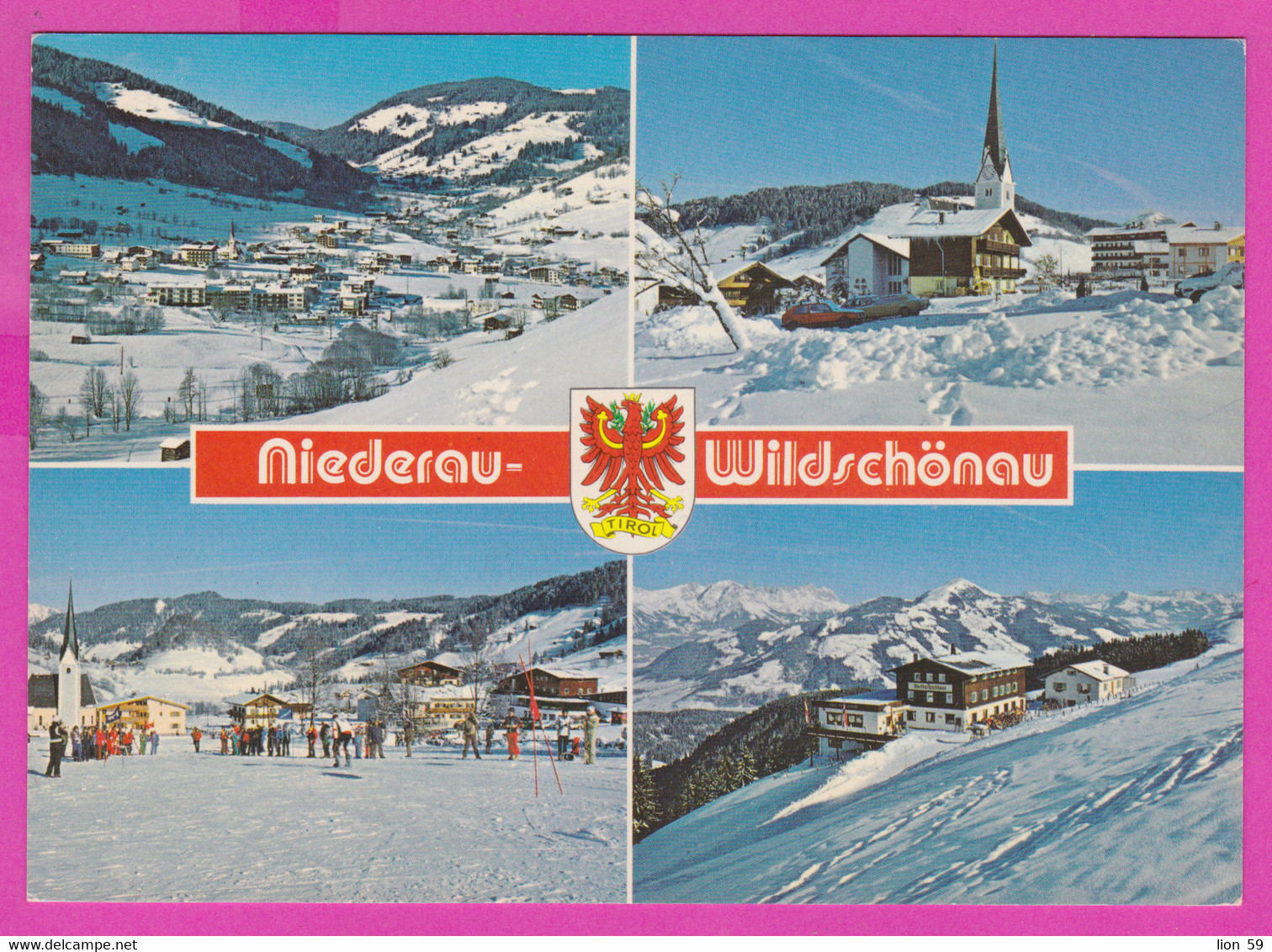 281186 / Austria Niederau Wildschönau Tirol Winter Skiing Ski Sci Skifahren Resort Parish Church PC Österreich Autriche - Wildschönau