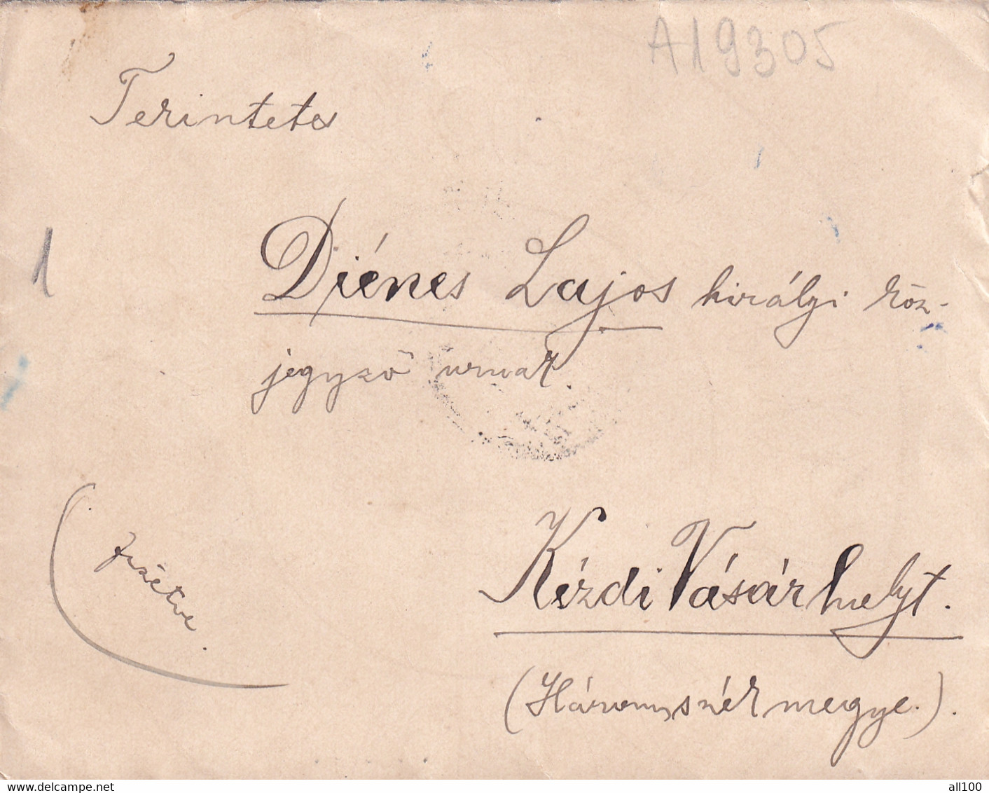 A19305 - TARGU SECUIESC KEZDIVASARHELY COVER ENVELOPE USED 1896 ROMANIA STAMP MAGYAR KIRALYI POSTA - Briefe U. Dokumente