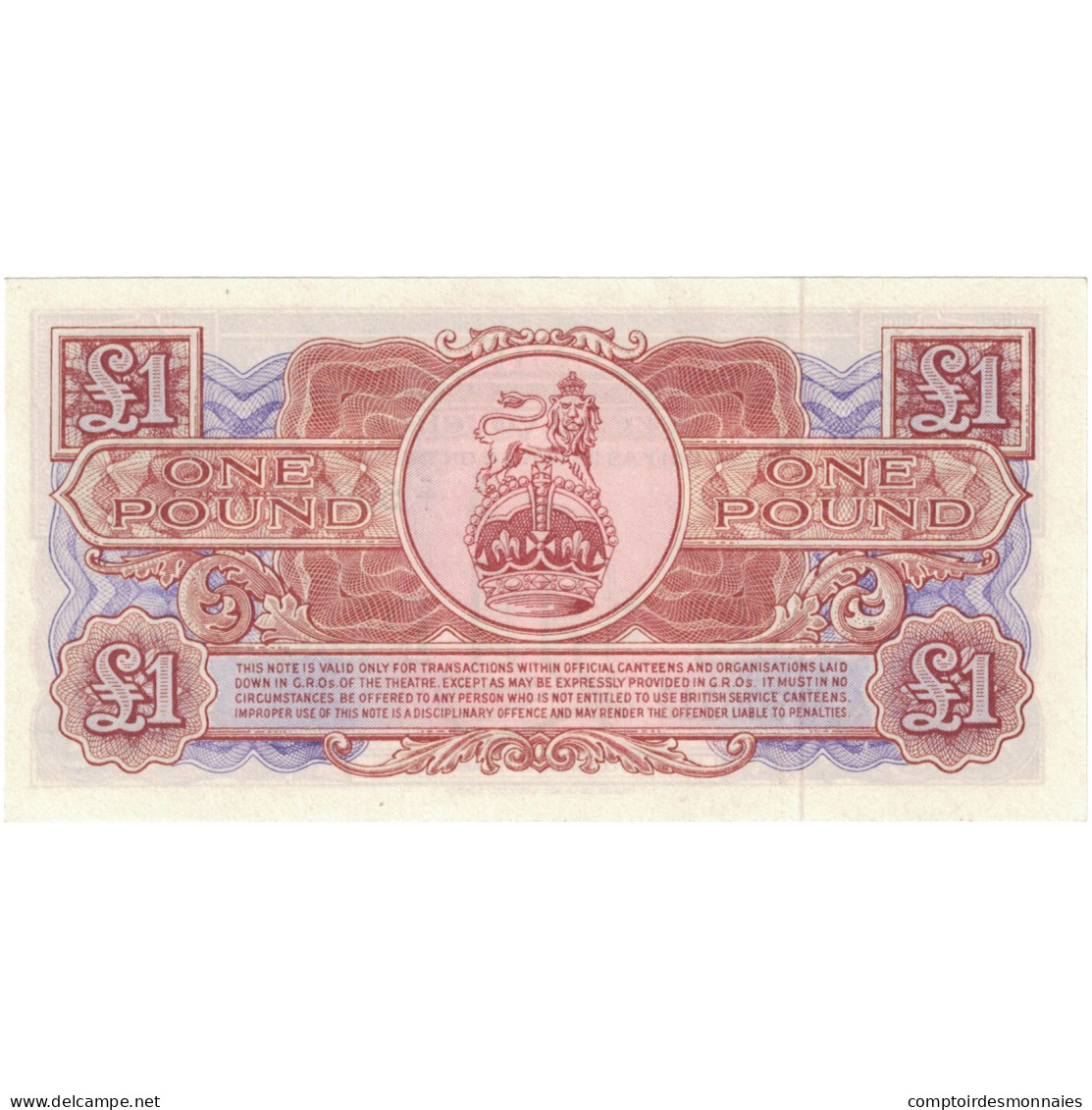 Billet, Grande-Bretagne, 1 Pound, Undated 1956, KM:M29, NEUF - British Armed Forces & Special Vouchers