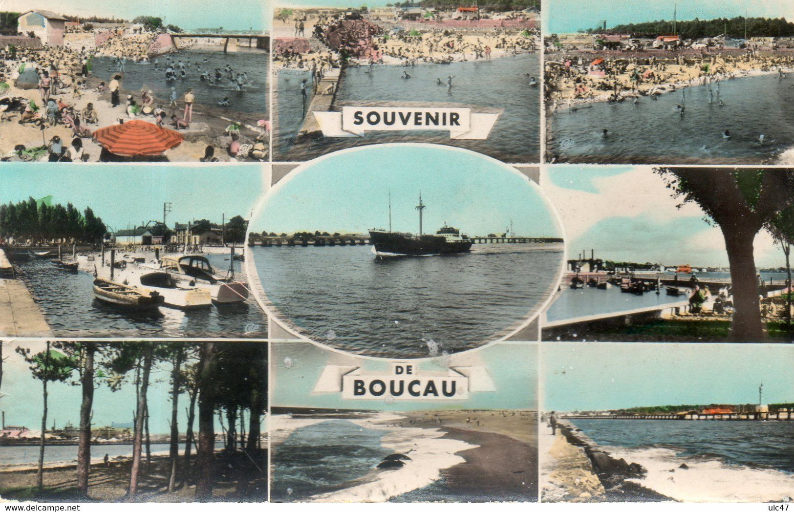 - 64 - BOUCAU (P.-A.) - SOUVENIR DE BOUCAU - Multivues - Scan Verso - - Boucau