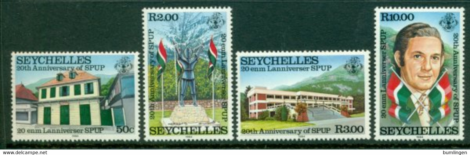 SEYCHELLES 1984 Mi 558-61** 50th Anniversary Of SPUP [DP1156] - Timbres