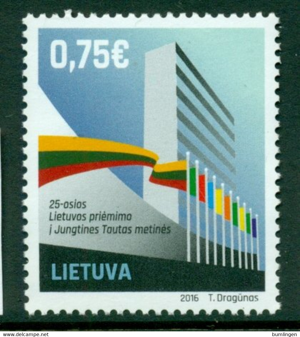 LITHUANIA 2016 Mi 1224** 25th Anniversary Of Memebership In The European Union [DP1685] - Timbres