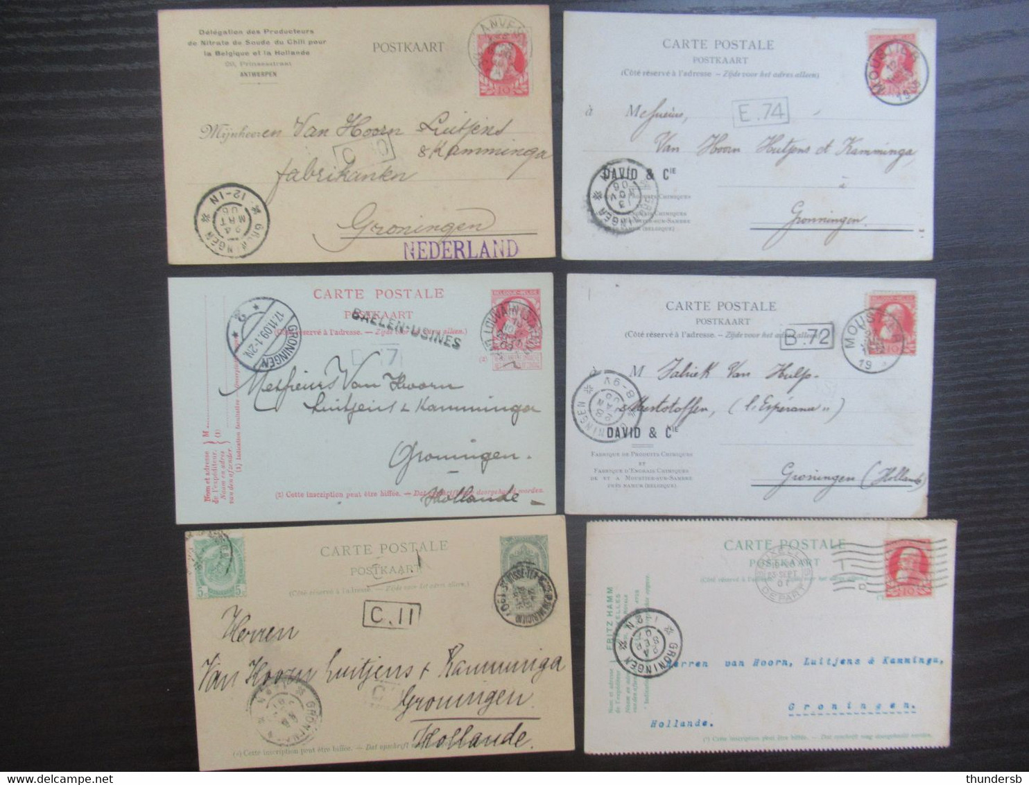 Mooi Lot Van 6 Postkaarten - Tarjetas 1871-1909