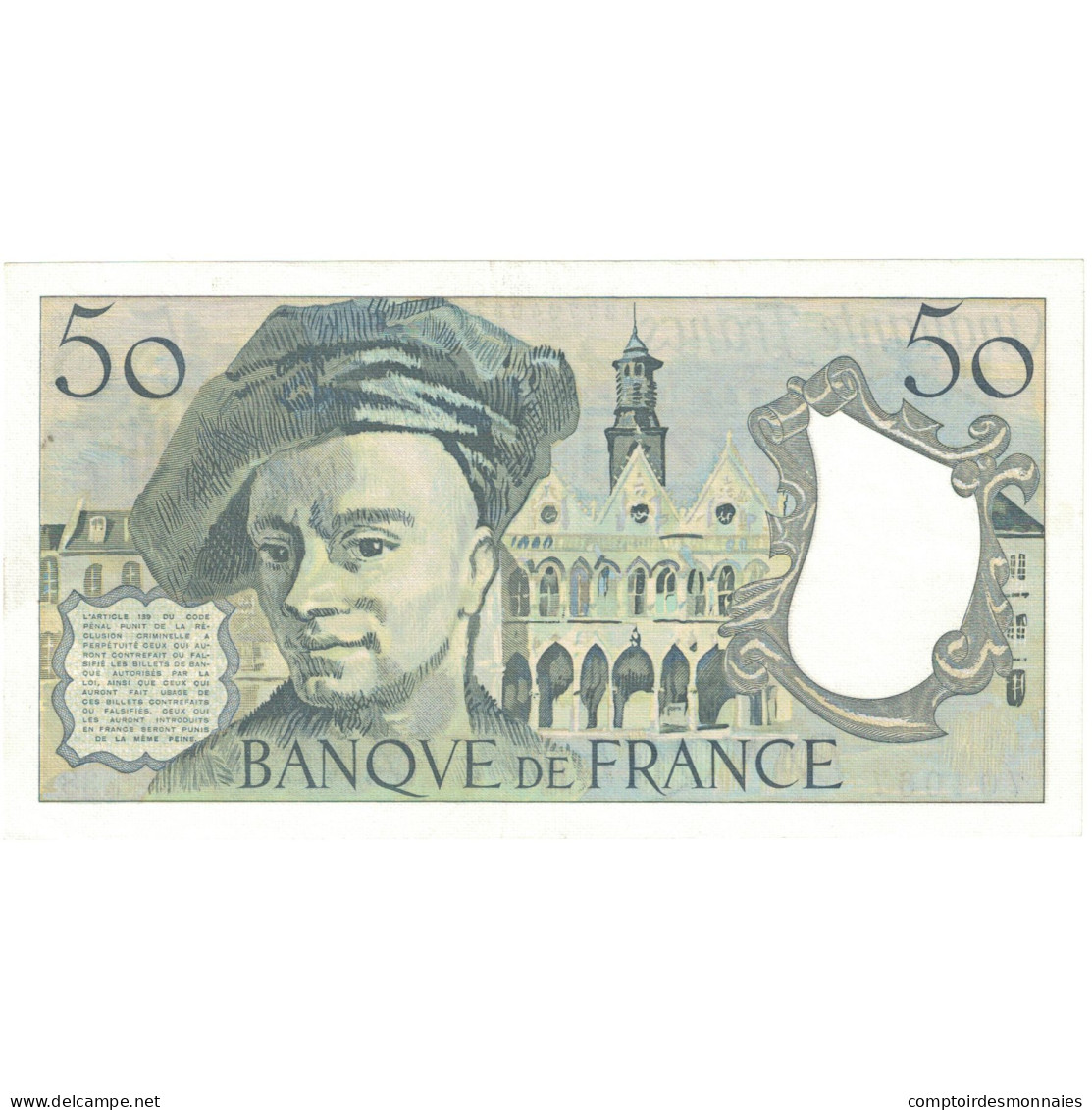 France, 50 Francs, Quentin De La Tour, 1984, C.38 704067, SPL, Fayette:F67.17 - 50 F 1976-1992 ''Quentin De La Tour''