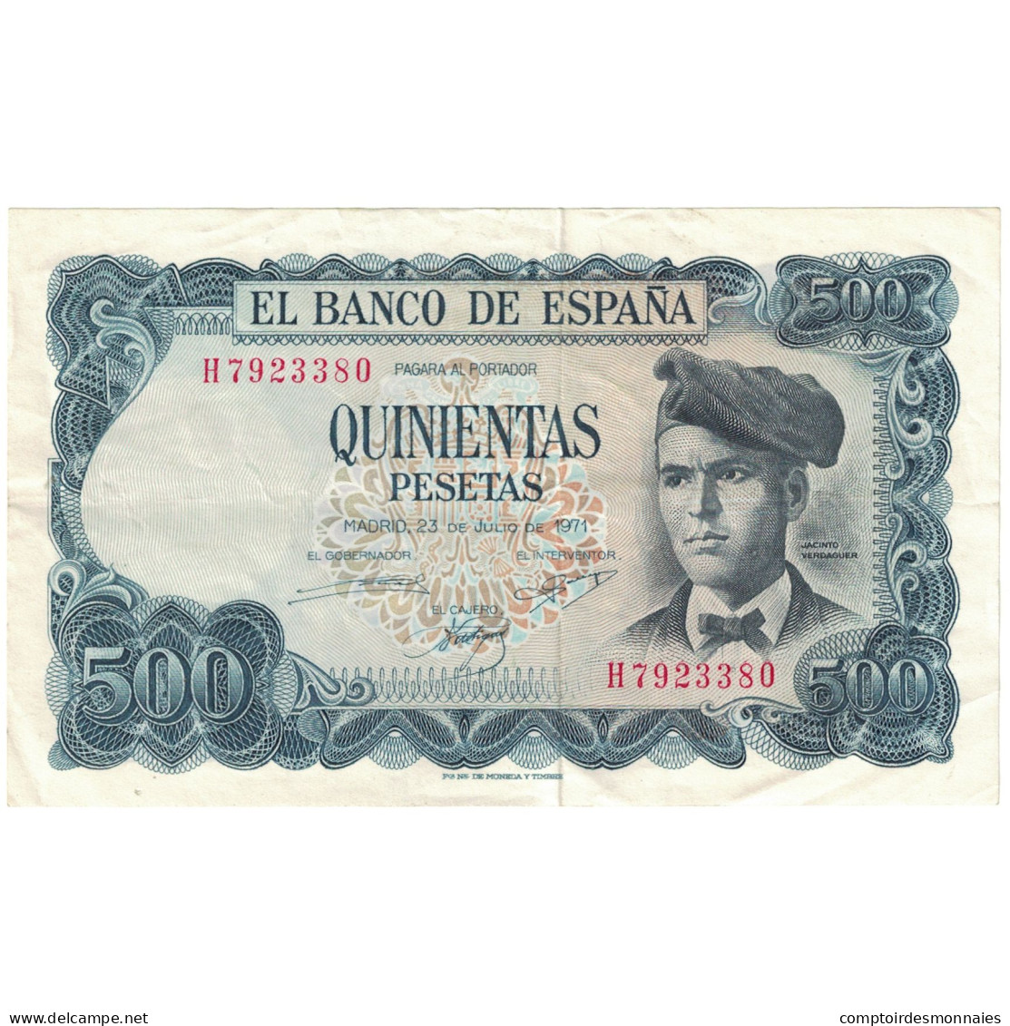 Billet, Espagne, 500 Pesetas, 1971, 1971-07-23, KM:153a, SUP - 500 Pesetas