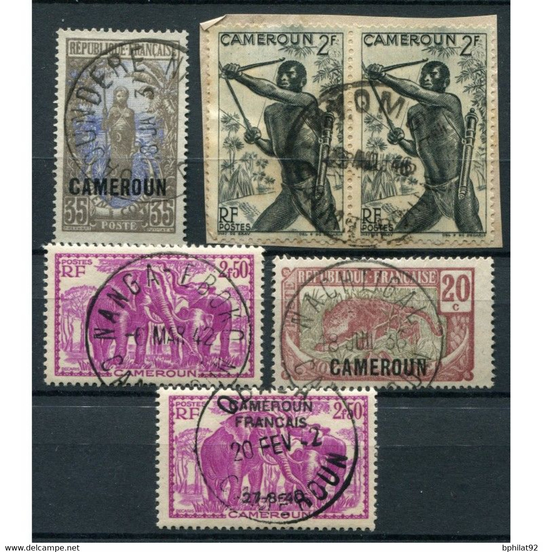 !!! LOT D'OBLITERATIONS CHOISIES DE BUREAUX DU CAMEROUN - Usados