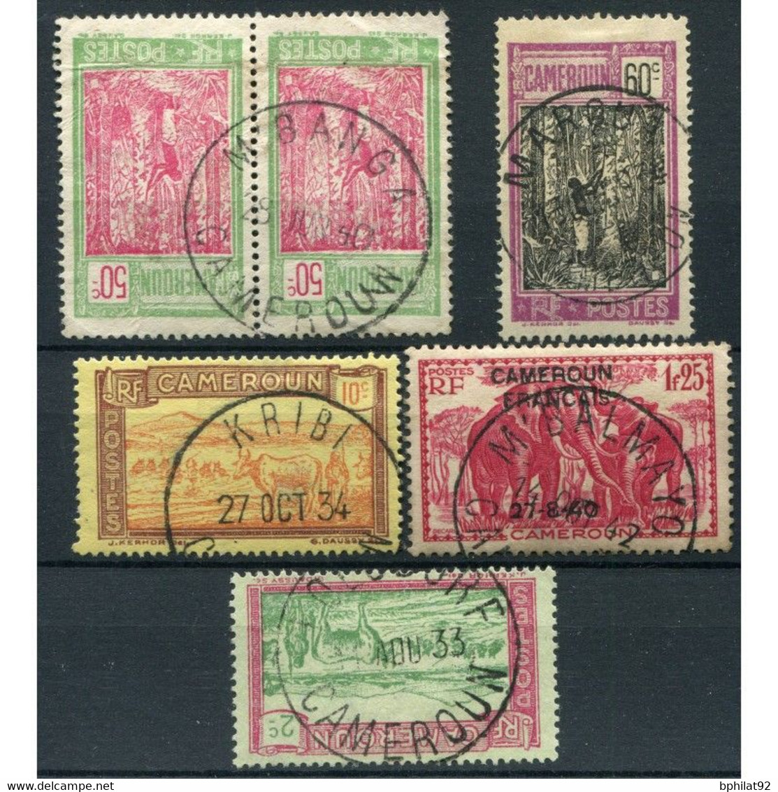 !!! LOT D'OBLITERATIONS CHOISIES DE BUREAUX DU CAMEROUN - Used Stamps