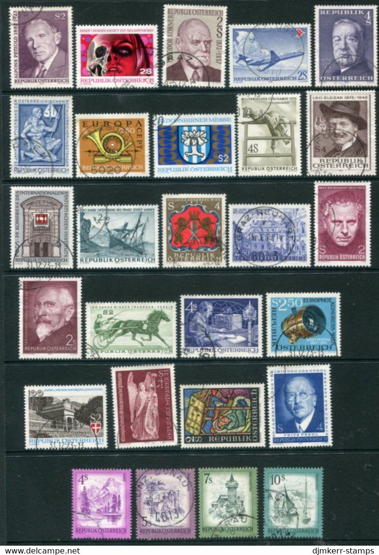 AUSTRIA 1973 Complete  Issues Used.  Michel 1410-36 - Used Stamps