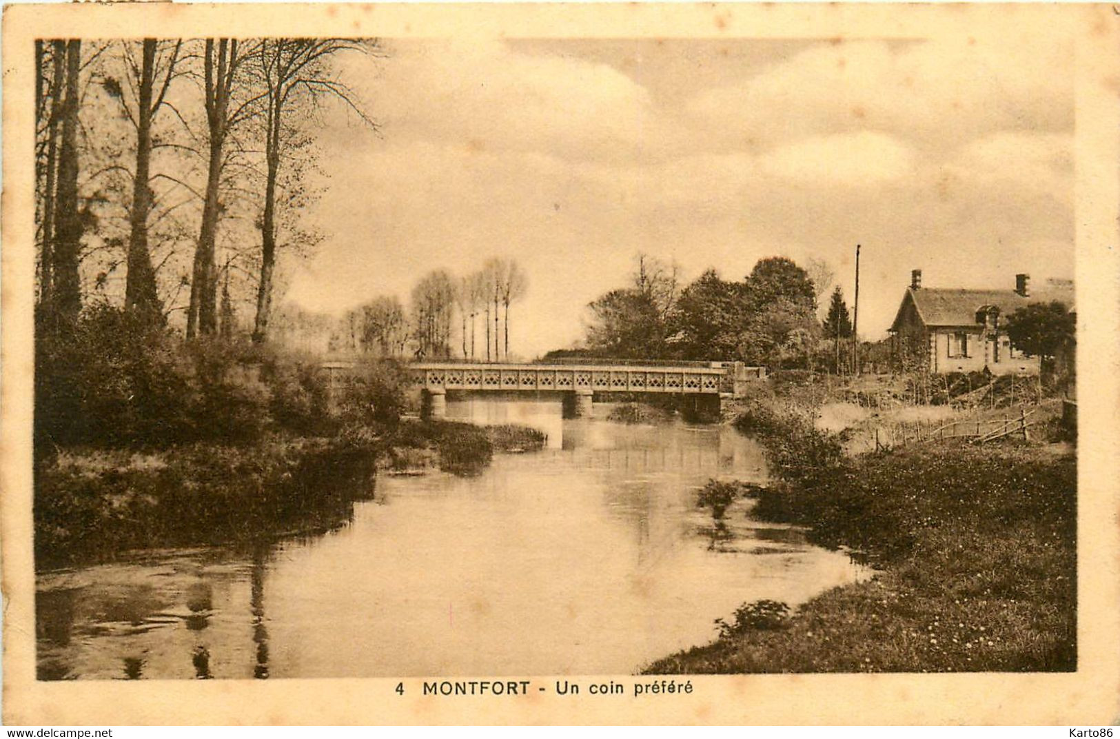 Montfort * Un Coin Préféré * Vue Sur Le Village * Pont Passerelle - Montfort Le Gesnois
