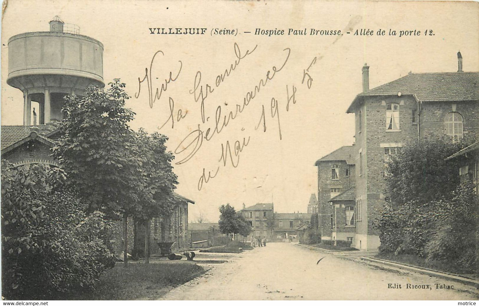 VILLEJUIF - Hospice Paul Brousse, Allée De La Porte 12, Château D'eau. - Châteaux D'eau & éoliennes