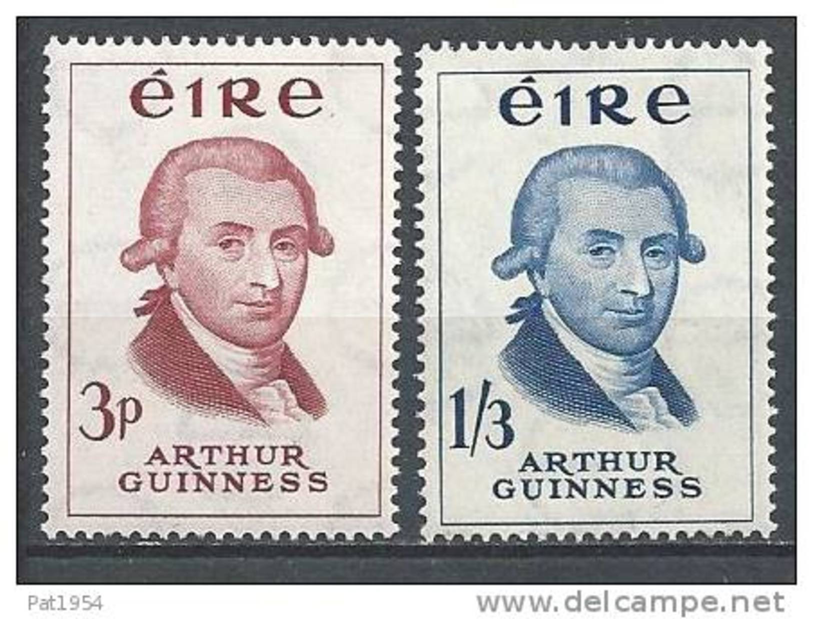 Irlande 1959 N°142/143 Neufs ** MNH Guinness - Unused Stamps