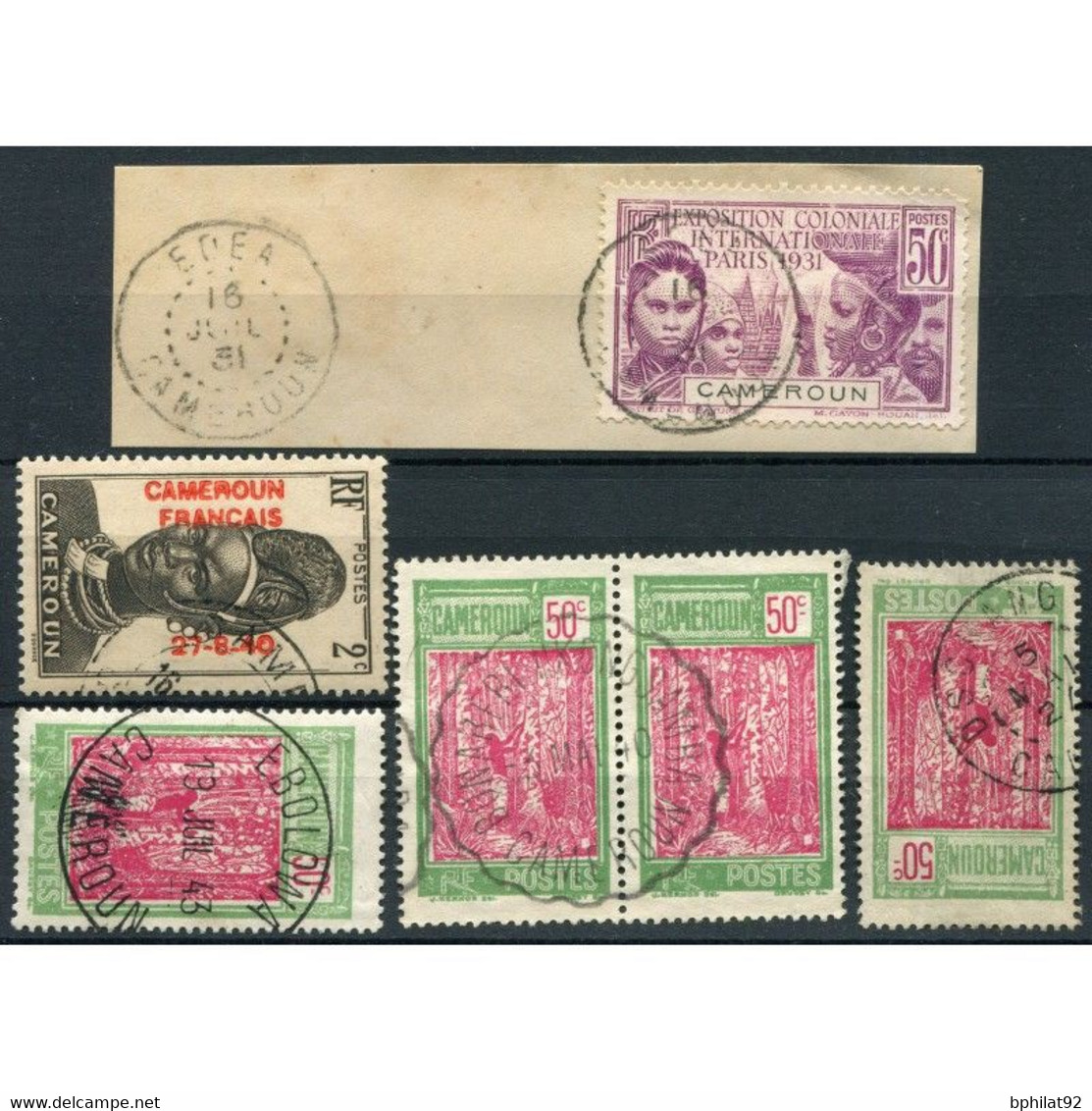 !!! LOT D'OBLITERATIONS CHOISIES DE BUREAUX DU CAMEROUN - Used Stamps